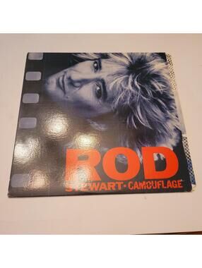 Rod Stewart Camouflage Vinyl Record 1984 Rock LP Orig Warner Brothers VG+